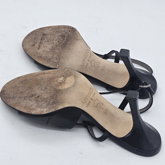 Amalfi by Rangoni Strappy Heels | Black Leather | Made in Italy | Size 5.5 - Picture 8 of 8